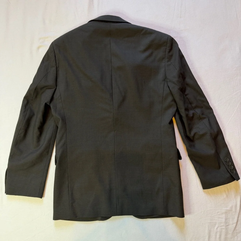 Andrew Fezza Men's Classic Black & Gray Houndstooth‎ Blazer Size 36R